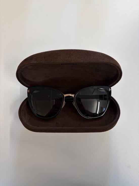 Tom Ford - Simona Cat-Eye Metal & Acetate Sunglasses - Black main image 6